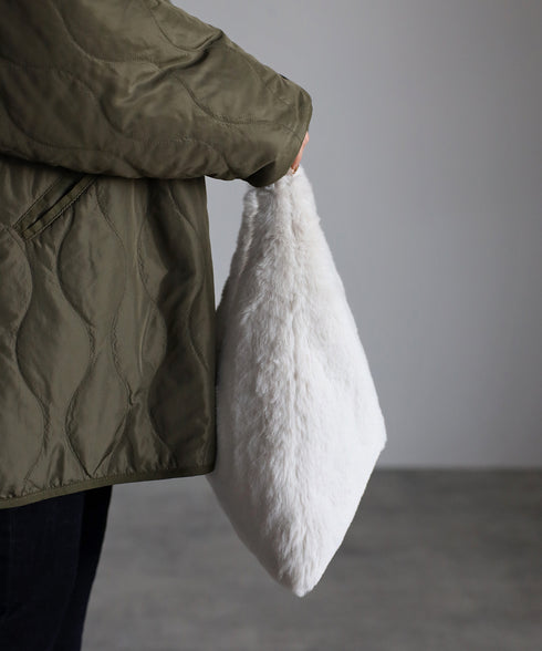 トライアングルファーハンドバッグ ワンハンドルトート 12-1069